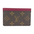 Louis Vuitton Monogram Brown Fuchsia Card Case Business Holder