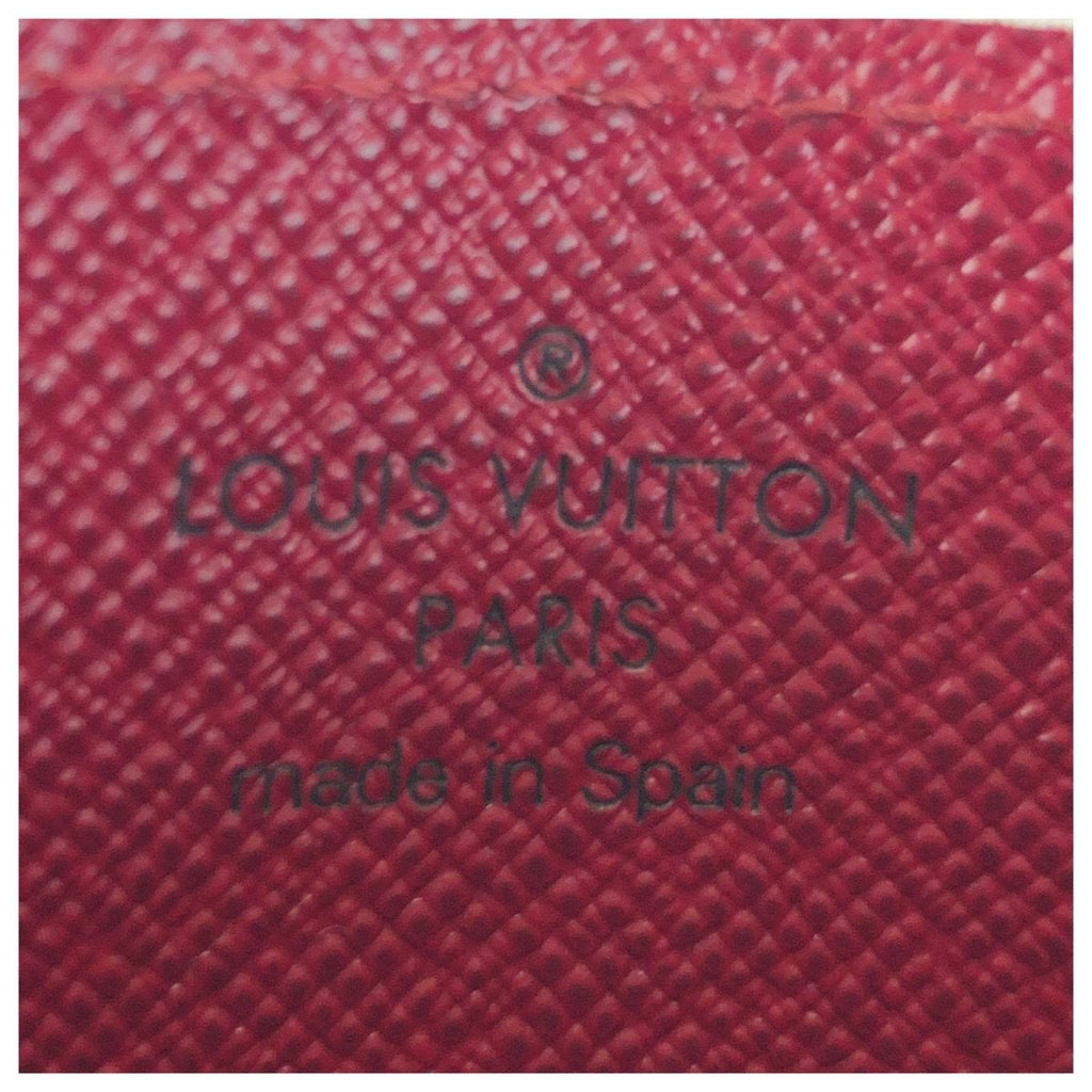 Louis Vuitton Monogram Brown Fuchsia Card Case Business Holder — view 5