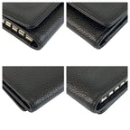 Chanel CC Logo Black Silver Leather Key Case 6 Rows Key Holder — view 5