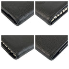 Chanel CC Logo Black Silver Leather Key Case 6 Rows Key Holder — view 6