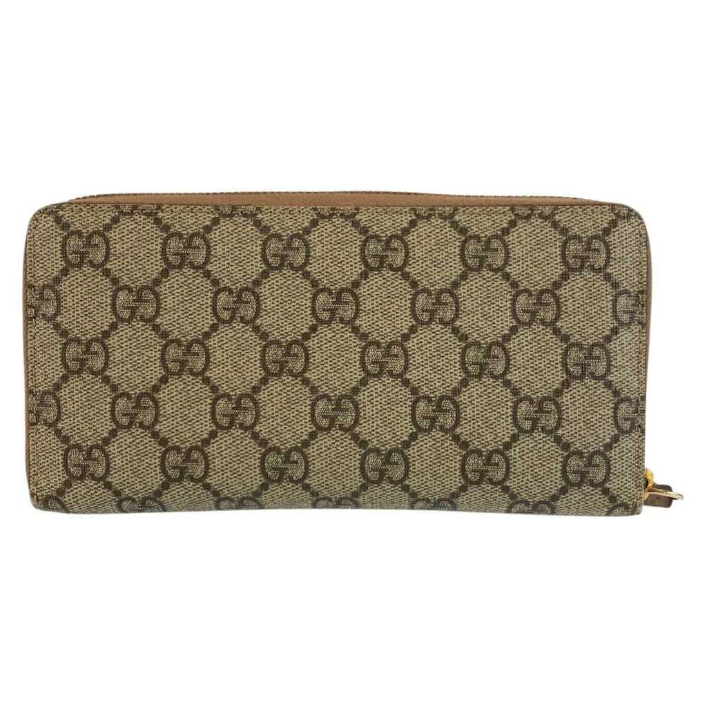 Gucci GG Marmont Beige Gold Supreme Canvas Wallet — view 2