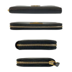 Prada Saffiano Black Gold Leather Wallet — view 9