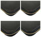 Prada Saffiano Black Gold Leather Wallet — view 8