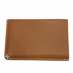 Hermes Series Leather Gold Set Era Case Business Card Holder