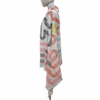 Hermes Cach Leger Rubans D'hermes 100% Blanc Noir Rouge Scarf — view 4