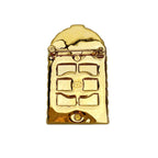Chanel 31 Door Motif Brooch Plated Gold — view 3