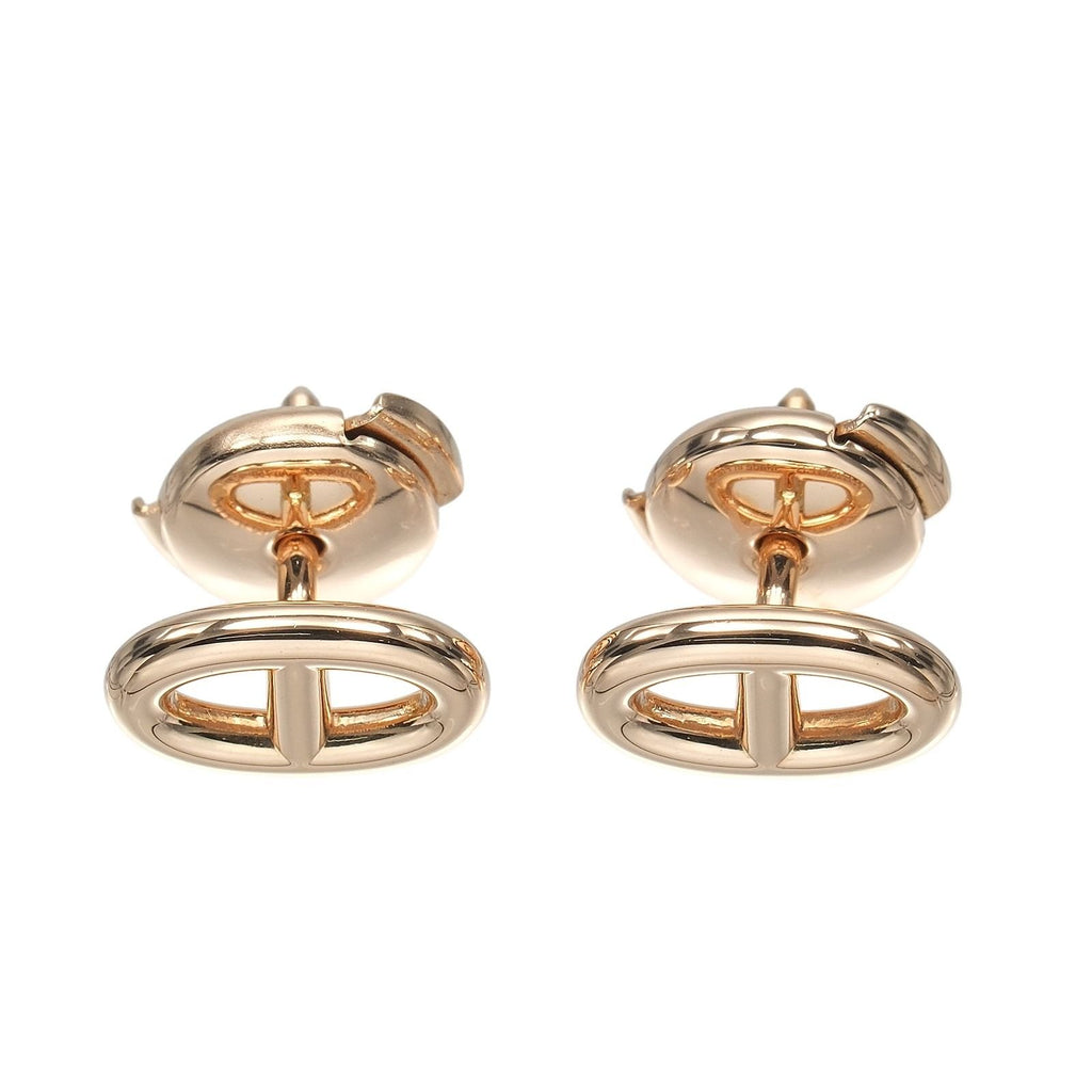 Hermes Chaine D'ancre Gold Earrings