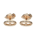 Hermes Chaine D'ancre Gold Earrings