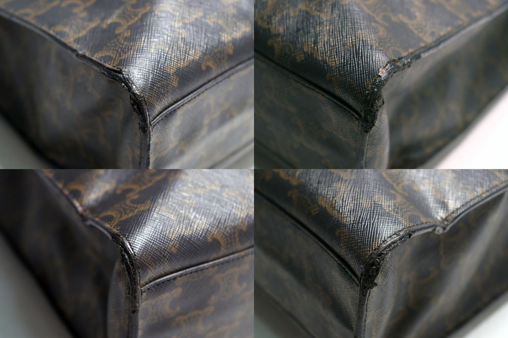Celine Triomphe Vertical Cover Large Leather Tote — view 4