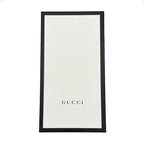 Gucci Shawl GG Pattern Scarf Wool Logo Bicolor Navy Blue Green — view 9