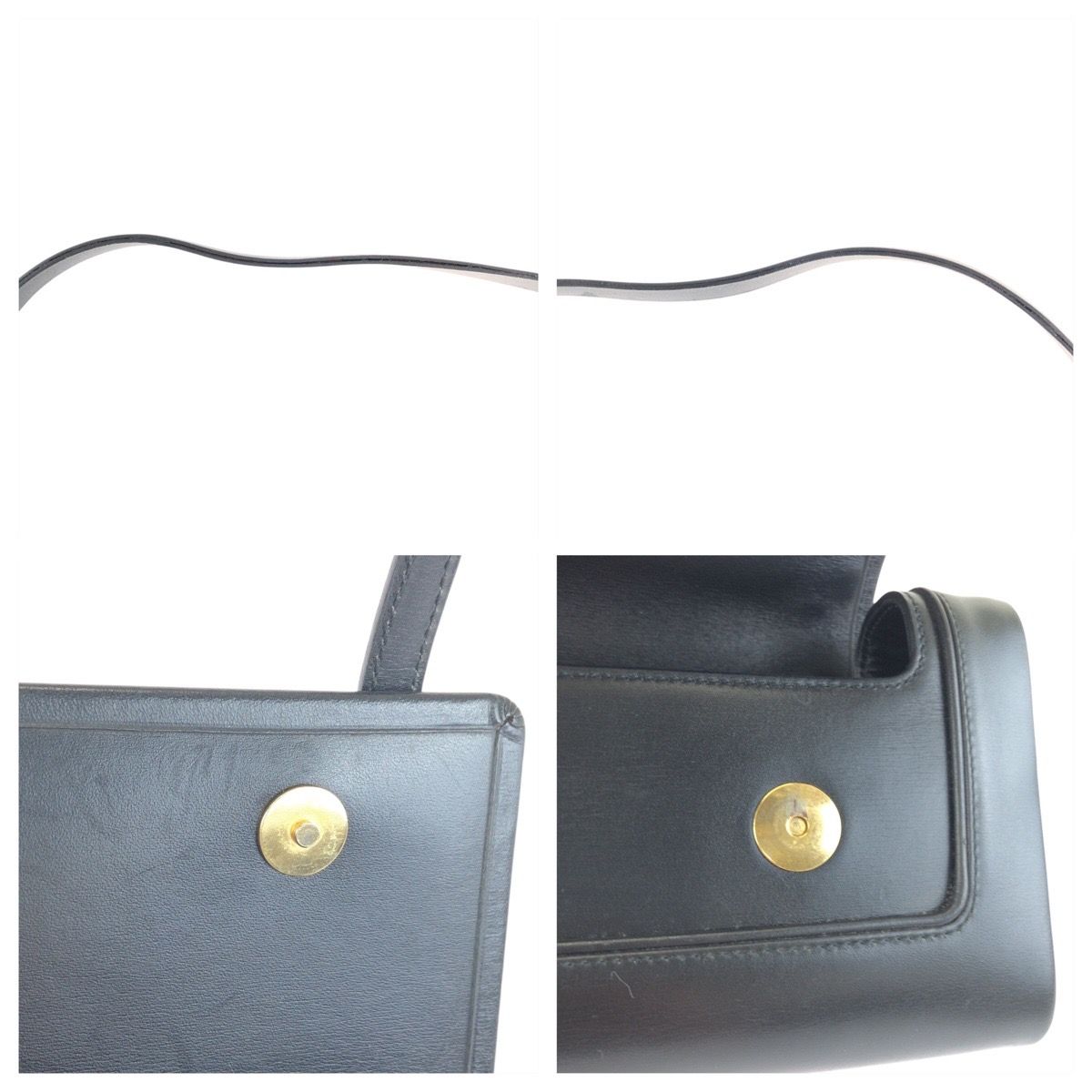 Loewe Anagram Black Gold Leather Shoulder — view 6