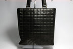 Chanel Choco Bar Jumbo CC Logo GD Leather Tote — view 2