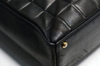 Chanel Choco Bar Jumbo CC Logo GD Leather Tote — view 5