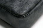 Louis Vuitton Damier Graphite Daniel MM Leather Shoulder — view 7
