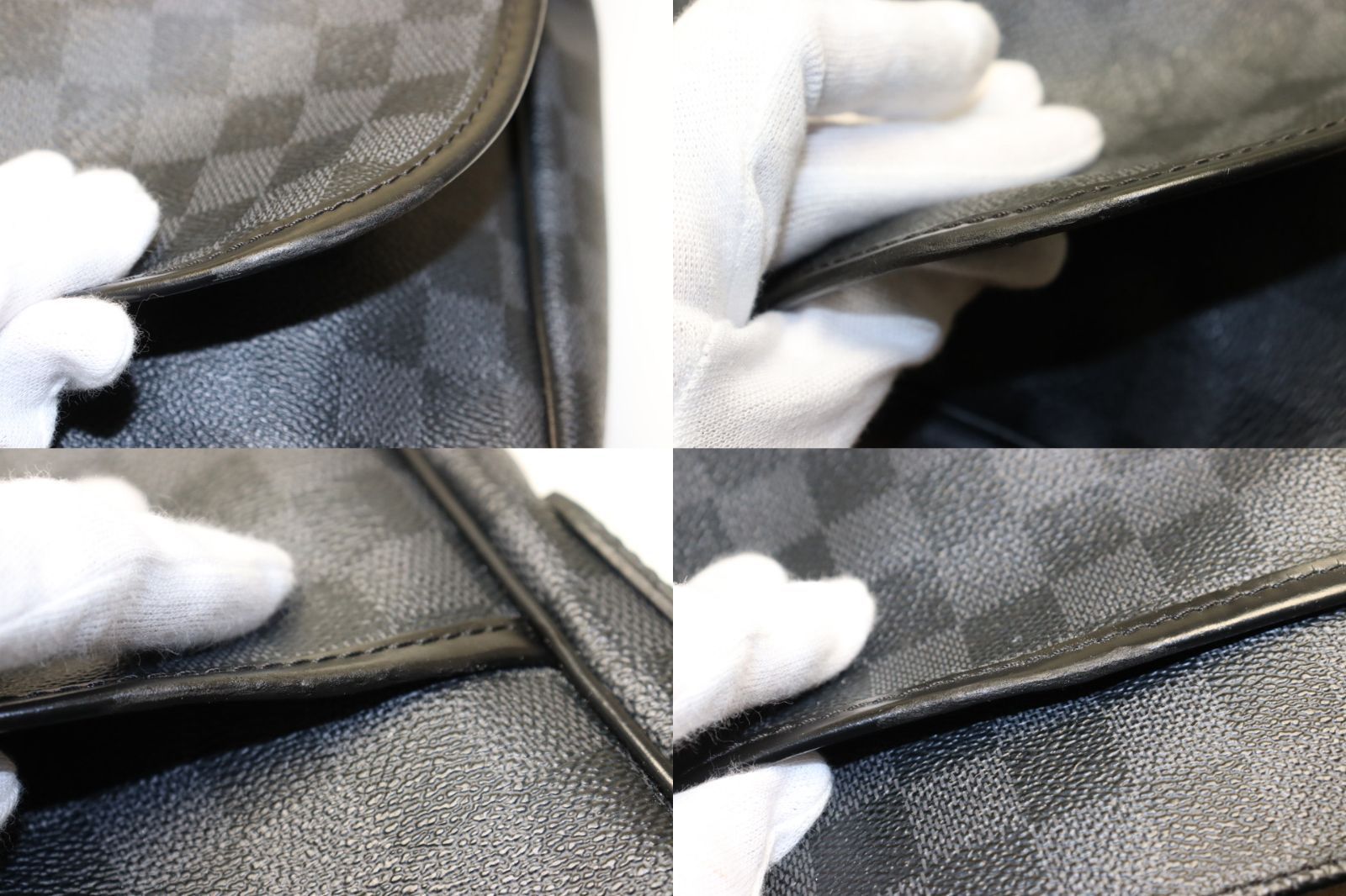 Louis Vuitton Damier Graphite Daniel MM Leather Shoulder — view 8
