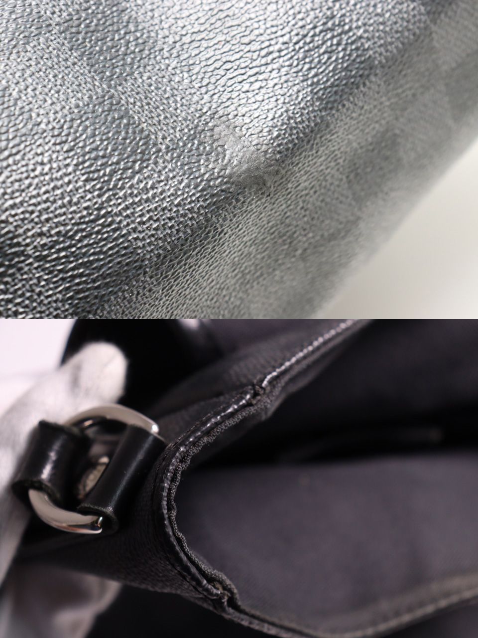 Louis Vuitton Damier Graphite Daniel MM Leather Shoulder — view 9
