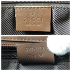 Gucci Brown Beige GG Canvas Leather 002 Tote — view 4