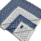 Louis Vuitton Shawl My Daily Denim Monogram Blue White Scarf — view 6