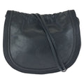 Loewe Vintage Anagram Drawstring Black Gold Leather Shoulder Bag Pochette