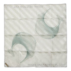 Louis Vuitton Cup Scarf White Silver Silk Cotton
