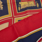 Hermes Carre 90 Washington's Carriage George Scarf Red Multicolor — view 5