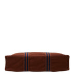 Hermes Fourre Tout MM Tote Brown Cotton Canvas — view 3