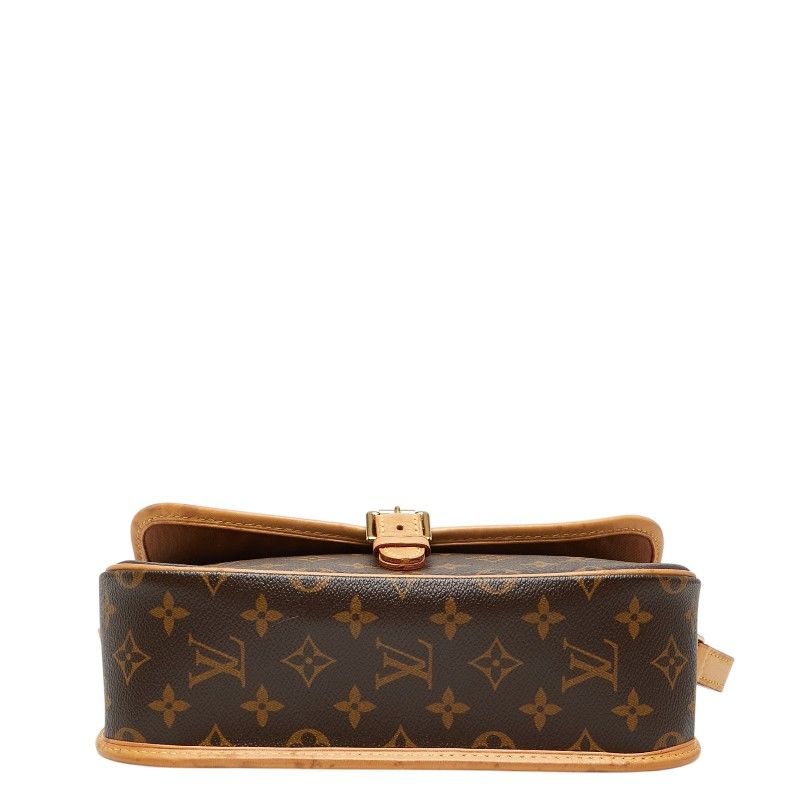 Louis Vuitton Monogram Sologne Shoulder Bag Brown Leather — view 3