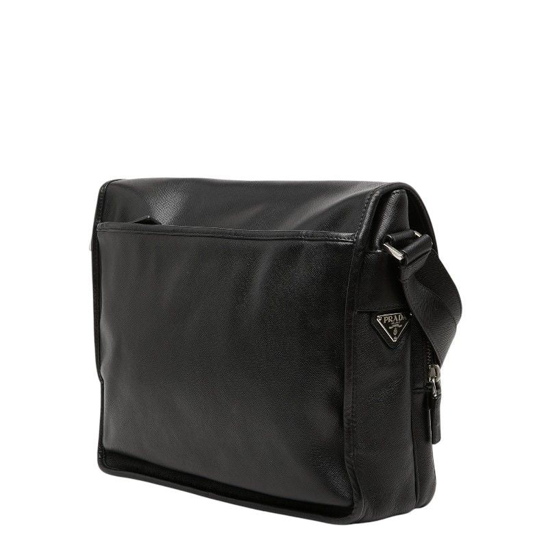 Prada Shoulder Bag Black Saffiano Leather — view 2
