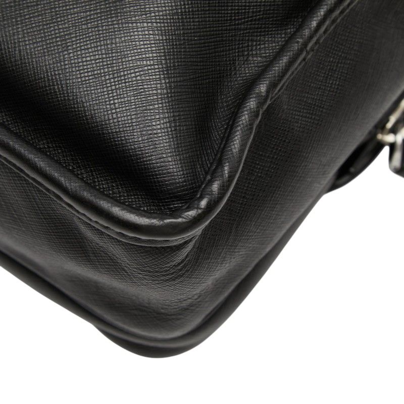 Prada Shoulder Bag Black Saffiano Leather — view 6