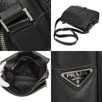 Prada Shoulder Bag Black Saffiano Leather — view 9