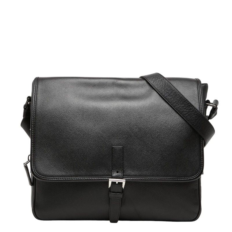 Prada Shoulder Bag Black Saffiano Leather