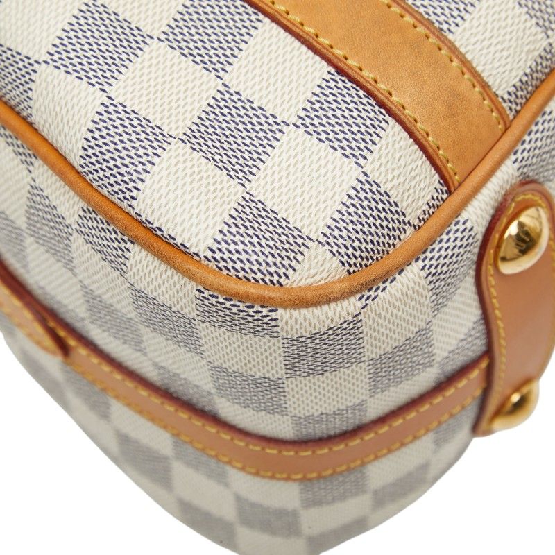 Louis Vuitton Damier Azur Strethe PM Tote White Ivory Leather — view 7