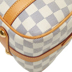 Louis Vuitton Damier Azur Strethe PM Tote White Ivory Leather — view 4