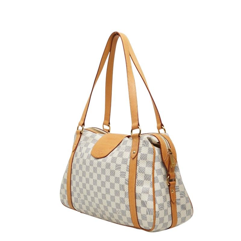 Louis Vuitton Damier Azur Strethe PM Tote White Ivory Leather — view 2