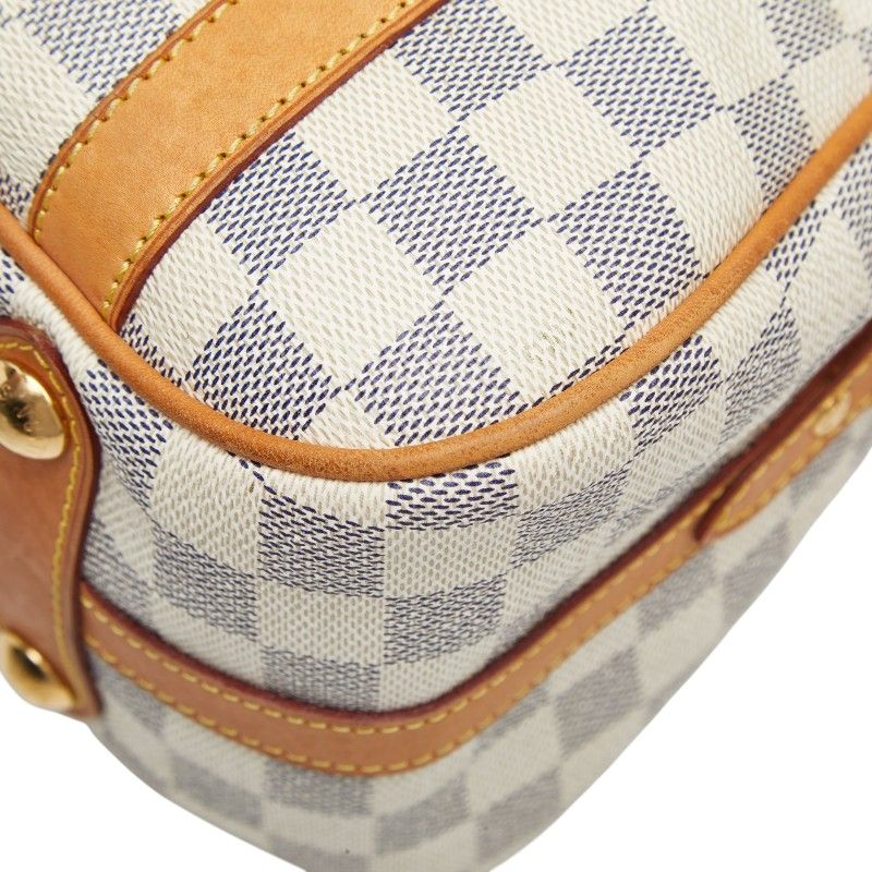 Louis Vuitton Damier Azur Strethe PM Tote White Ivory Leather — view 6