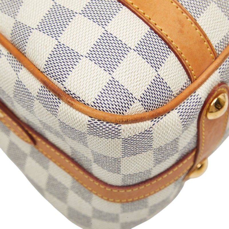 Louis Vuitton Damier Azur Strethe PM Tote White Ivory Leather — view 5