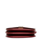 Loewe Anagram Goya Small Crossbody Accordion Shoulder Bag Bordeaux Leather — view 3