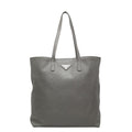 Prada Tote Gray Saffiano Cuir