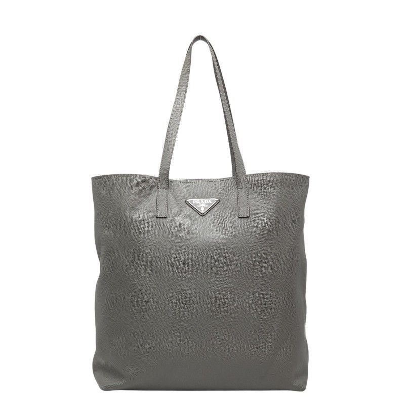 Prada Tote Gray Saffiano Cuir