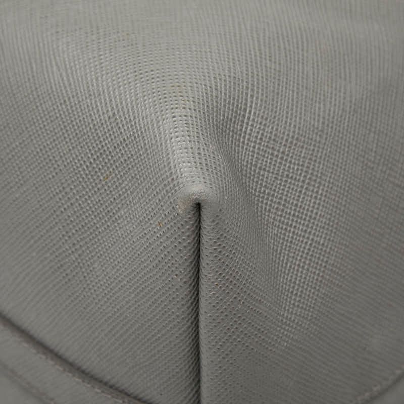 Prada Tote Gray Saffiano Cuir — view 4