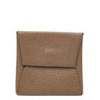 Hermes Bastia Coin Purse Etoupe Beige Taurillon Clemence