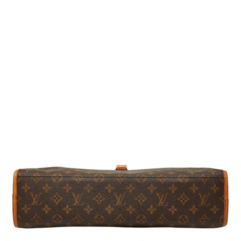 Louis Vuitton Monogram Rivoli Business Briefcase Document Brown Leather 1 — view 3
