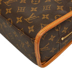 Louis Vuitton Monogram Rivoli Business Briefcase Document Brown Leather 1 — view 8