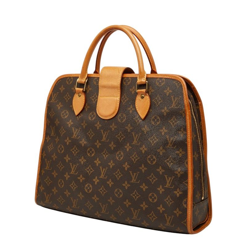 Louis Vuitton Monogram Rivoli Business Briefcase Document Brown Leather 1 — view 2