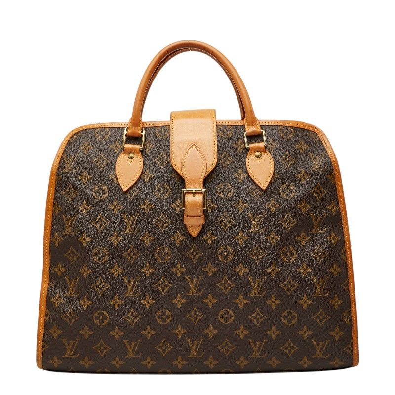Louis Vuitton Monogram Rivoli Business Briefcase Document Brown Leather 1