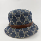 Celine Paris Macadam Hat Denim Blue M Vintage — view 3