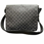 Louis Vuitton District MM Damier Graphite Shoulder Bag Leather
