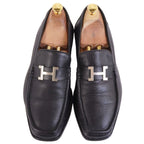 Hermes Loafers Moccasins Logo Constance Leather — view 4