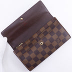 Louis Vuitton Portefeuille Sarah Damier Canvas Brown Wallet — view 5
