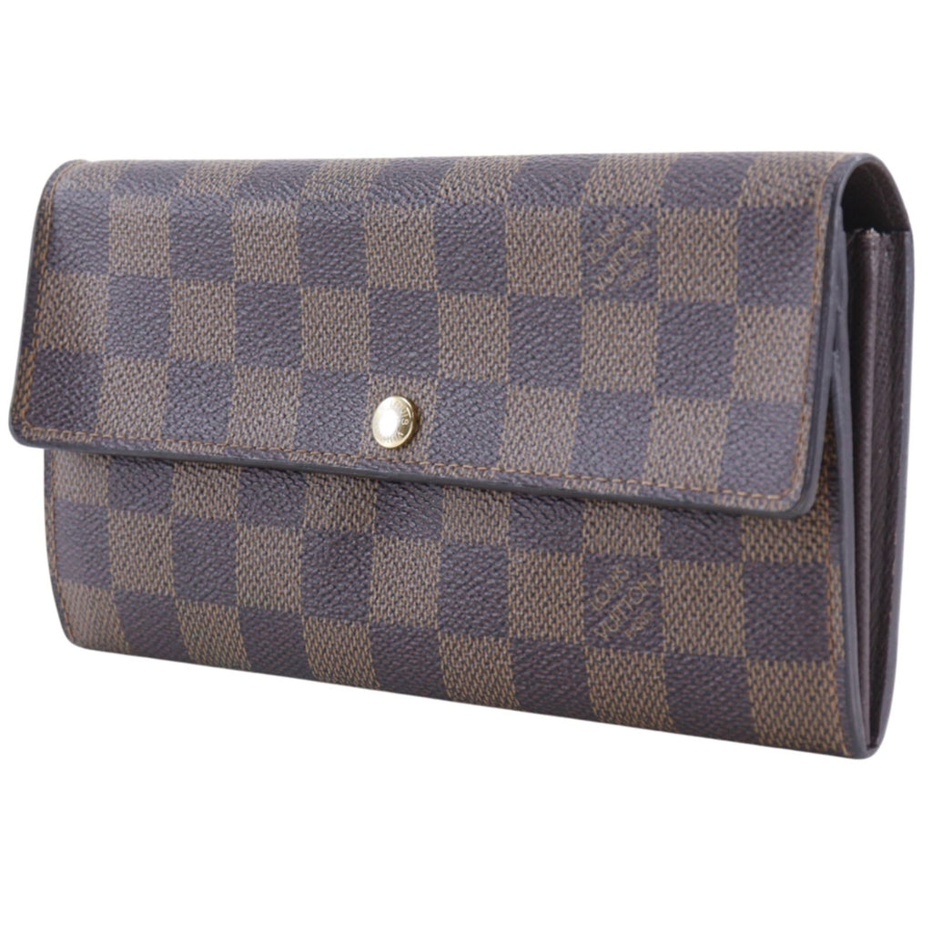 Louis Vuitton Portefeuille Sarah Damier Canvas Brown Wallet — view 2
